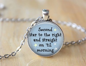 Peterpan quote necklace