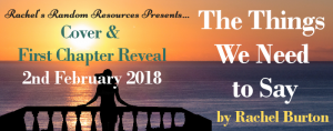 The Things We Need To Say Cover Reveal Banner